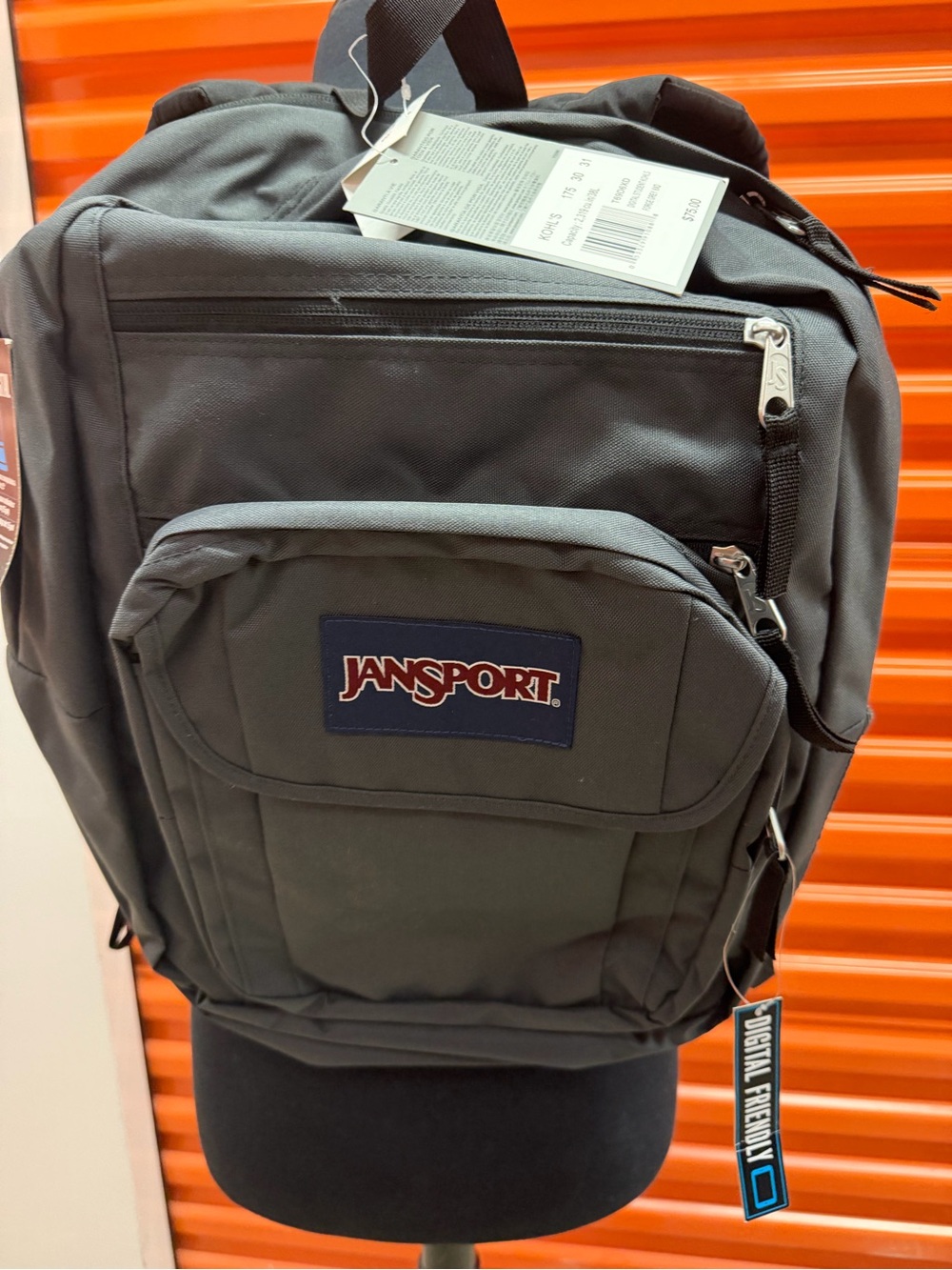 NWT JanSport Big Student Men's Gray Everyday Backpack - Durable Casual Bag